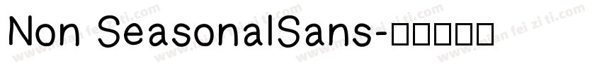 Non SeasonalSans字体转换